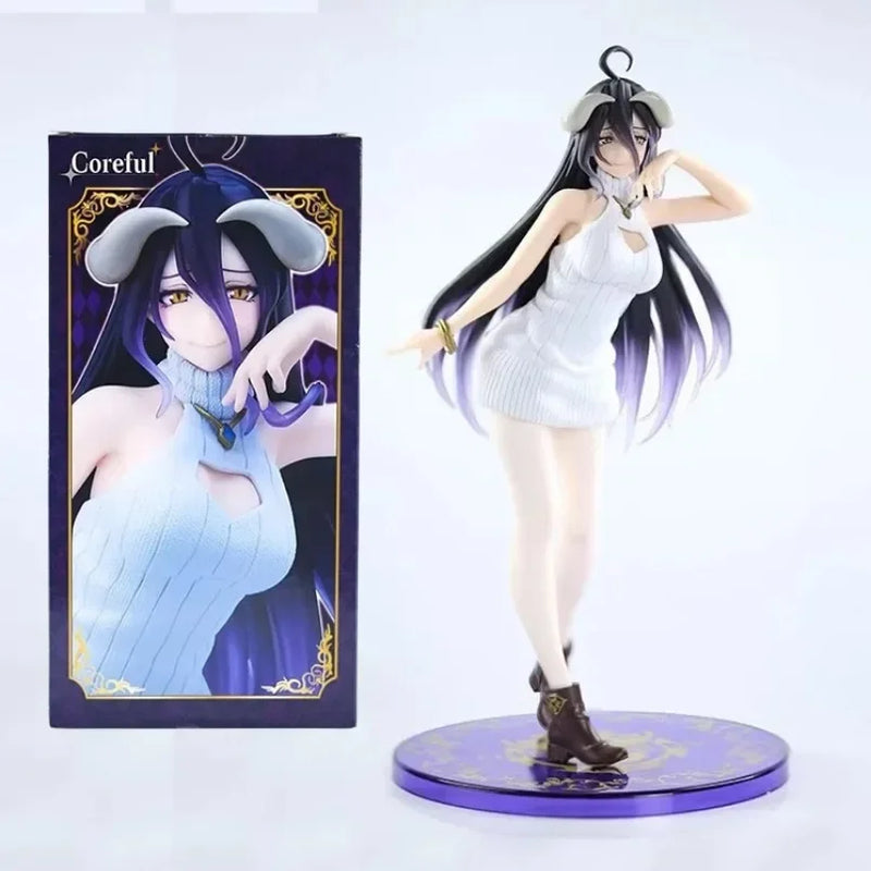 Aixlan 22cm Overlord Anime Figure Albedo Sexy Girl PVC Action Figure Ainz Ooal Gown Figurine Collectible Model Toys Kid Gift