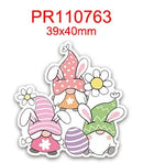 5 Yards Easter Rabbit Printed Grosgrain Satin Ribbons For Bows DIY Craft Decoration Packaging Supplies, 10 Pieces Resins. 59086