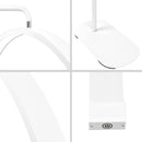 FOSOTO FT-Y9II 25 Zoll 35W LED-Wimpern-Dual-Farblicht Halbmondlicht Ringlicht für Tattoo Schönheitssalon Wimpern Make-up Haarschnitt