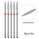 5pcs/lot Drill Bits for Nails Diamond Heads to Nails Milling Cutter for Manicure Cuticle Nail Cutter Tips Accessories Tools