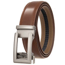Cow Leather Men Belt 2024 New Automatic Genuine Leather Belts For Men Casual Brand Men's Belt Cowskin Strap Blue Brown B337