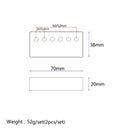 2pcs Chrome Metal Humbucker Pickup Cover 50/52mm For LP Style Electric Guitar Silver Black Gold Guitar Parts Accessories