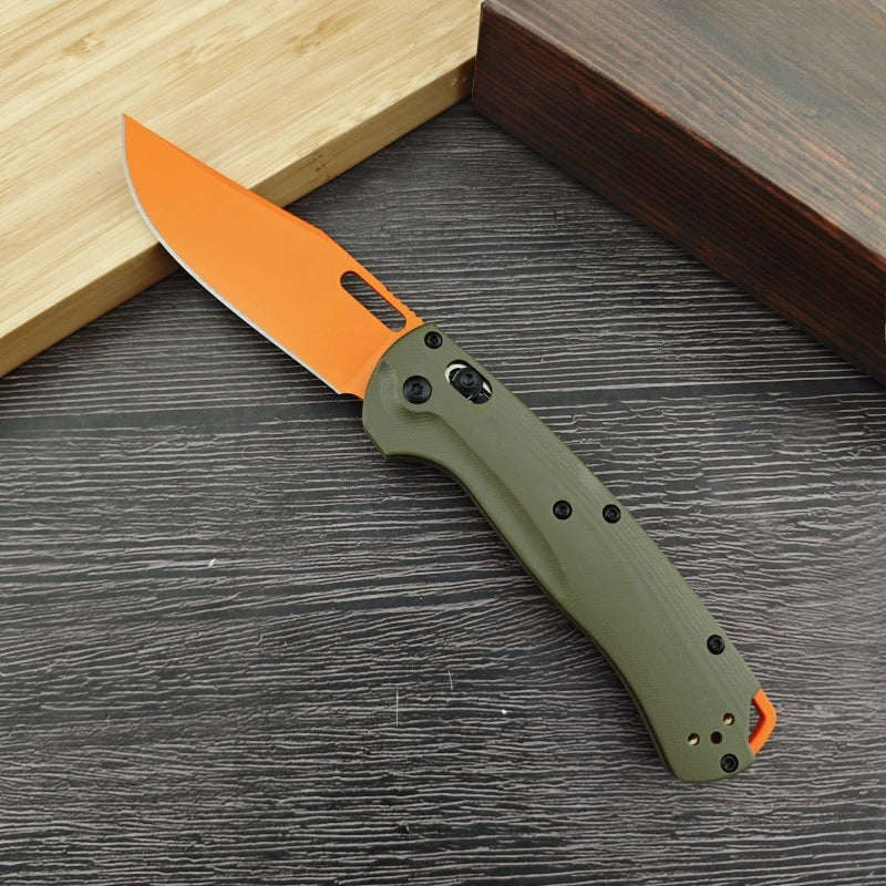 BM 15535 Folding Knife G10 Handle Outdoor Barbecue Cutting Ambidextrous Easy To Carry Multi-purpose Camping Tools Men's Gift