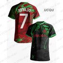 2026 Street Graffiti Ronaldo SIU 7 Soccer Jersey Kids Adults Intelligent Design Edition Trendy Summer Football Creative AI Style
