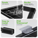 RVPOZWER 300W Solar Panel Monocrystalline 10BB N-Type 25% Efficiency for Off Grid Cabin Home Roof RV Trailer Boat Use