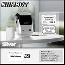 Niimbot B1 English Label Printer Portable Handheld Thermal Printer Mini Barcode QR Code Sticker Paper Color Rolls Maker Cable