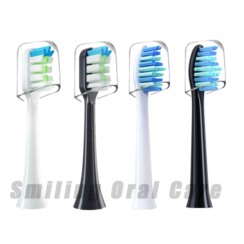 Replace SOUNESS Electric Toothbrush Head SN903/SN901/905/601/SN801/SN810/SN201/SNK01/ST802/ST903 DuPont Bristle Soft Brush Heads