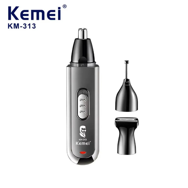 Kemei 3 IN 1 Eyebrows Trimmer Type-C Nose Trimmer Electric Replaceable Hair Remover Professional USB Charging Hair Shaver KM-313