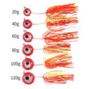 20g-120g Tenya Jig esca da pesca piombo Jighead esca nautica in mare con gonna in gomma esca da pesca luminosa in acqua salata