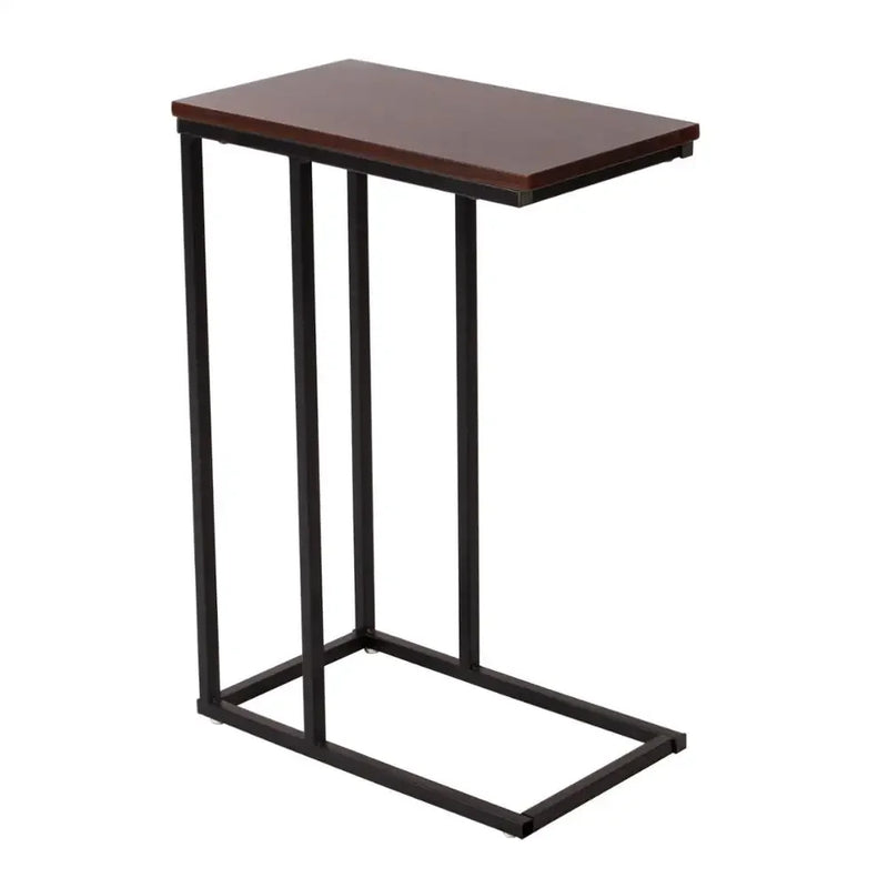 WOLTU End Table Side Table Coffee Tea Table Laptop Desk with Metal Frame Nightstand Table Bedroom Living Room Home Furniture