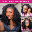 The Curl Halo | 3-in-1 Drawstring Half Wig, Brazilian Remy Curly