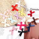 50Pcs/Lot 3.5*4cm Colourful Ribbon Bows Polyester Handmade Satin Bow DIY Sewing Crafts Decoration Gift Bouquets Party 2030
