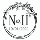 96 Pcs Personalized Round Circle Label Stickers Custom Name Date Thank You Stickers for Bridal Shower Party Favors