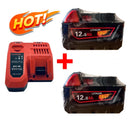 2026 Für Milwaukee 18V Akku M18-HB3 Hochleistungsakku 12AH, Original Milwaukee M12-18FC Ladegerät 48-11-1815