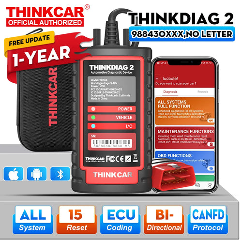 The Diag Architect | ThinkDiag 2 & Ediag Plus OBD2 Scanner, CAN FD, 15+ OEM Software