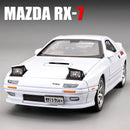 1:32 Mazda RX7 AE86 JDM Mazda MX5 Car Model Alloy Car Die Cast Toy Car Model Sound and light Children's Toy Collectibles