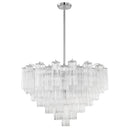 The Amber Orbit | Tiered Glass Chandelier with E14 Sockets