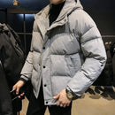 Solid Hooded Parkas Men Jacket Winter Puffer Mens Winter Jackets and Coats M-3XL 2022 Autumn New Arrivals