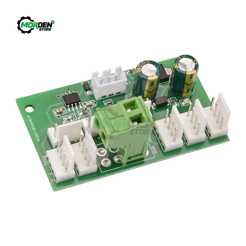 DC 12V 2510-4P 8Miner Fan Speed PWM Controller 8-Channel Hub High-Power Violent Fan Controller Fan Speed Governor Power Supply