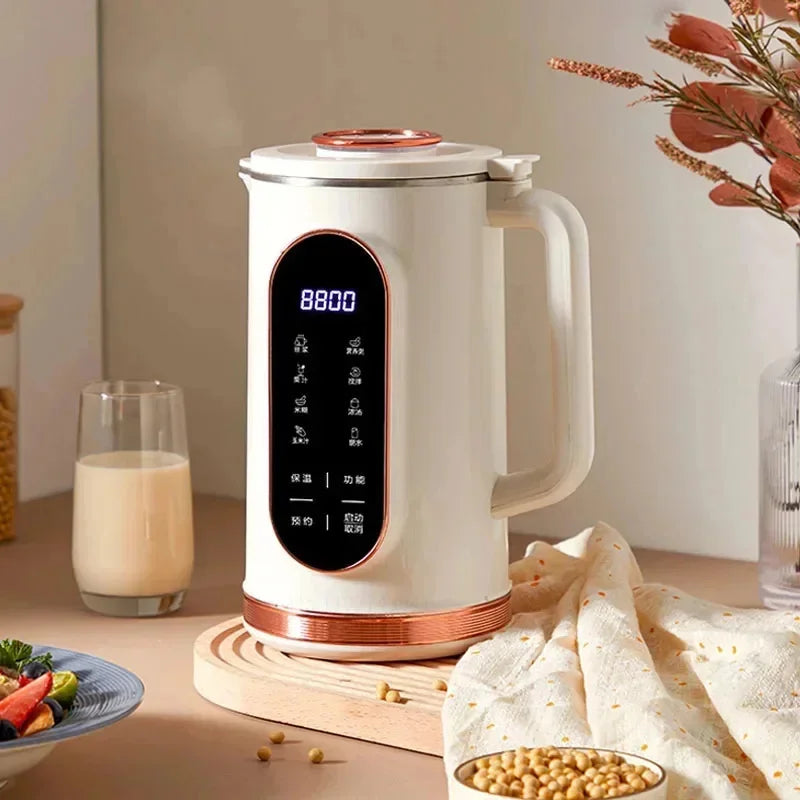 220V 1500ml Soybean Milk Machine 10-leaf Blade Breakfast Machine Electric Juicer Blender Mixer Wall Breaking Machine