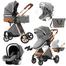 Baby Stroller 3 in1 Cart Baby Crib Baby Carriage for Newborns Luxury Foldable Light Travel Newborn Mom Infant Kids Child Nest