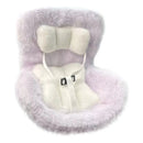 Doll Seat with Air Vent Clip and Desktop Stand Mini Plush Doll Safety Seat Car Ornament for 17cm Plush Dolls