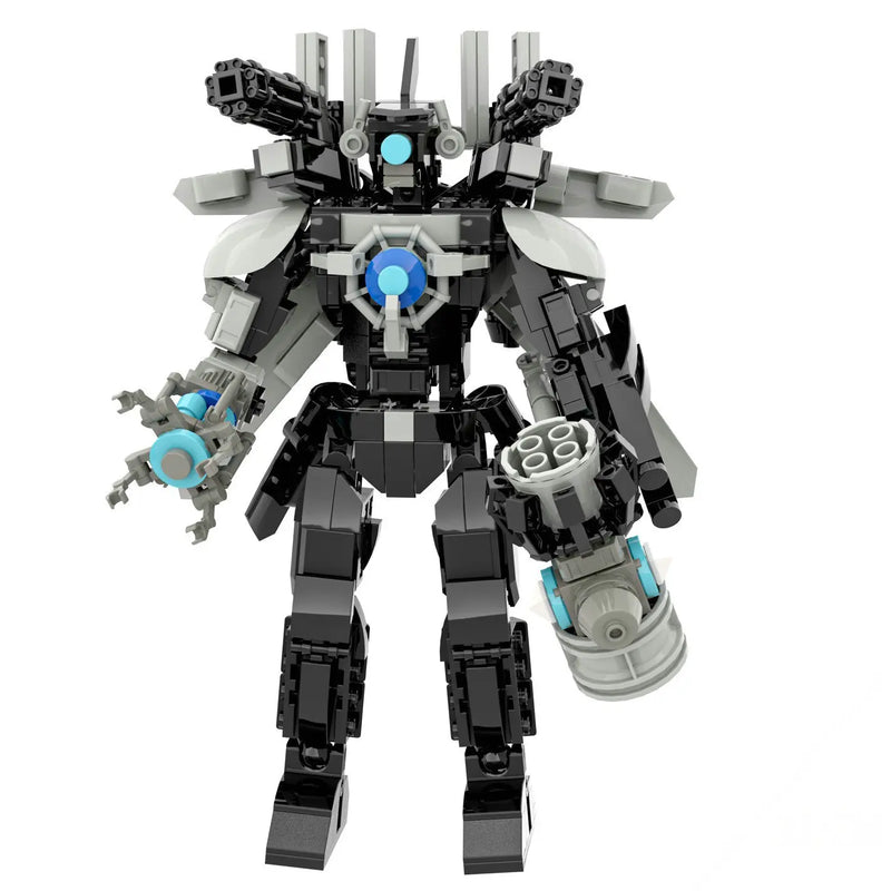 Skibidi Toilet Titan TV Man Speakerman Horror Game Bosses Camara Building Block Cartoon Doll Model Kids Birthday Halloween Gift