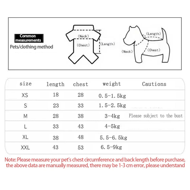 Cartoon Cute Pet Dog Costume Print Dog Sweatshirt Breathable Chihuahua Teddy Tank Top XS-2XL