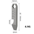 8 IN 1 MINI TC4 Titanium Alloy Crowbar Bottle Opener Graduated scale Hexagon Wrench EDC Outdoor Tools Multifunction Camping Gear