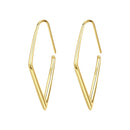Gorgeous 925 Sterling Silver Triple Heart Hoop Earrings & Diamond Paperclip Chain Drop Earrings Mother Birthday Earrings Gift