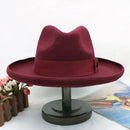wool cowboy hats men hat felt male fedora with knot  felt hat for summer jazz disco hat for men black fedora hat  wool  hat