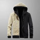 High Quality Male Warm Cashmere hoodies Men Sportswear Jackets Male sweatshirt Fleece Men's Jacket Winter Lamb Fleece hoody Mens