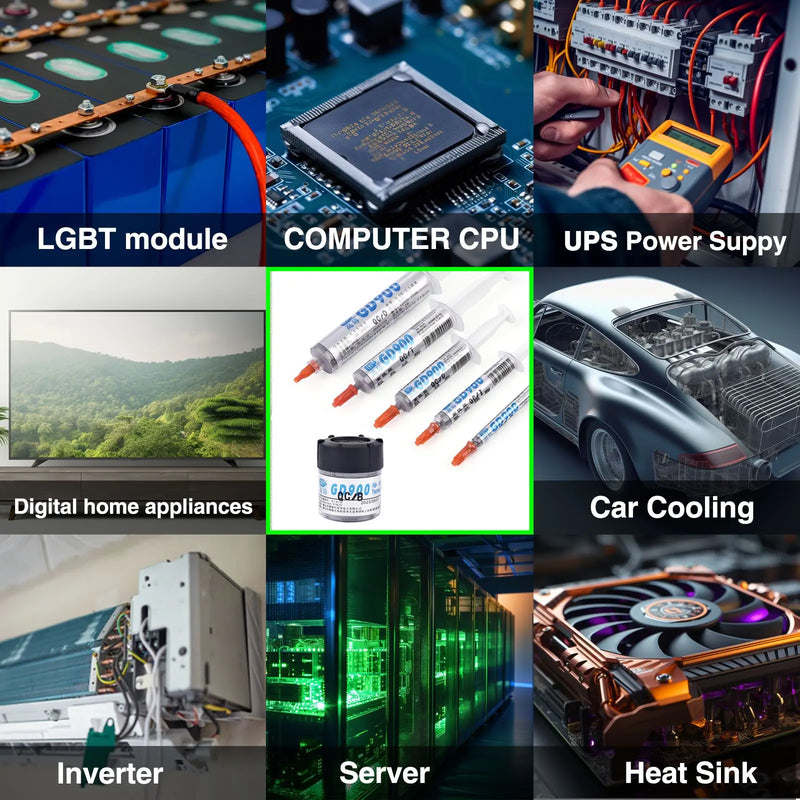 1pc Thermal Conductive Grease Silicone Thermal Paste 1g 7g 15g 30g GD900 GD007 GD-2 Heatsink Compound For PC/CPU/GPU/LED/VGA