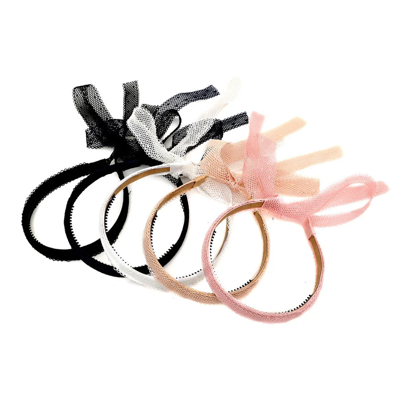Fashion Eyelet Ribbon Hairband  Hairbow  Hair Accessories Elegant Hair Scruchy headband