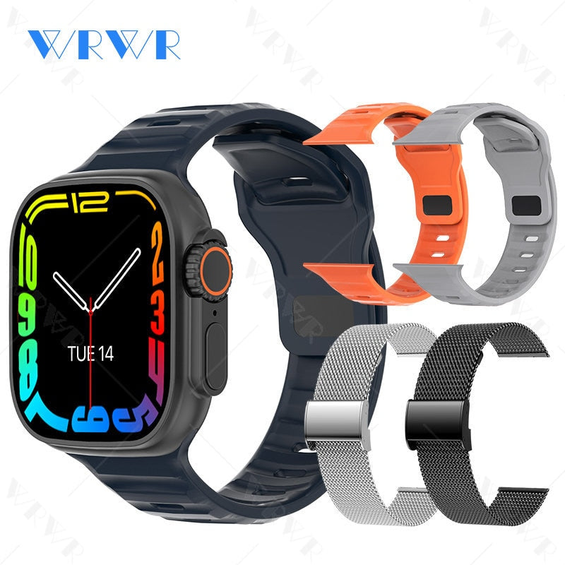 2023 Smart Watch Ultra Series 8 NFC Smartwatch Men Women Bluetooth Calls Wireless Charging Fitness Bracelet 2 Inch HD Screen