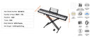 SucceBuy 88 Key Digital Piano Keyboard Semi Weighted Keys Full Size Electric Portable Keyboard Piano Set 1000Tones for Beginners