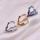 Unregelmäßige Flüssigkeitszweig 304 Edelstahlringe für Damen Herren Accessoires Modeschmuck Finger verstellbarer Ring Bague Party