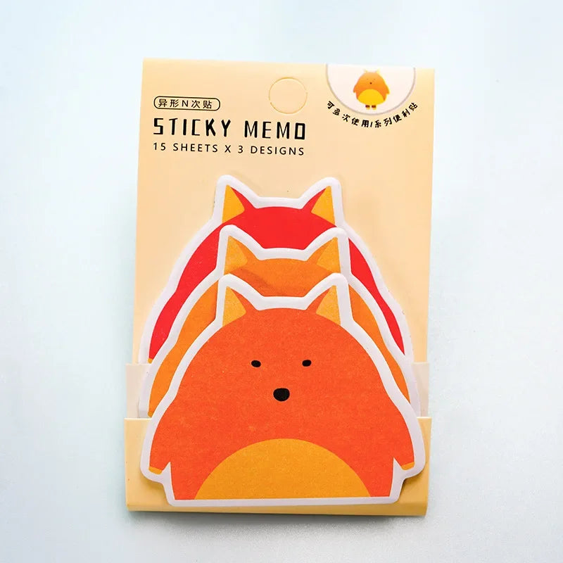 45Sheets Kawaii Paper Sticky Notes Creative Notepad Memo Pads Sticky Notes School Stationery Stickers Posted it Sticky Note Pads