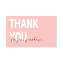 30Pcs Thank You For Your Order Card Pink Thank You For Supporting Small Business Label Gift Decor Card Gift Decor