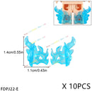 10PCS Special Effects Pieces Arm Fist Wind Lightning Leg Flames Assemble Scene Bricks Weapons Accessories Kids Toys