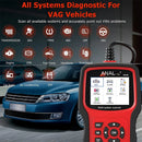 Ancel VD700 OBD2 Scanner Car Code Reader Full System Diagnostic Scan Tools EPB ABS DPF TPMS Oil Reset for VW Audi Skoda Seat