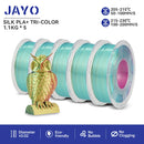 JAYO  pla plus SILK Three Colors Silk Rainbow 3D Printer Filament 1.75mm 100% No Bubble FDM 3D Printer Materials for 3D Printer