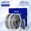 JAYO Silk PLA+ Rainbow 3D Filament 1.75mm SILK PLA plus Dual & Triple Color 3D Printer Filament Neatly Wound 1.1kg 2Rolls/set