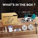 Brushless 5Inch 125MM Electric Circular Saws Adjustment for Woodworking Electric Cutting Tool For 18V Battery