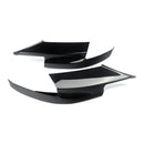 Pair Glossy Black Front Bumper Lip Corner Splitter For BMW F10 M5 Only 2010-2016