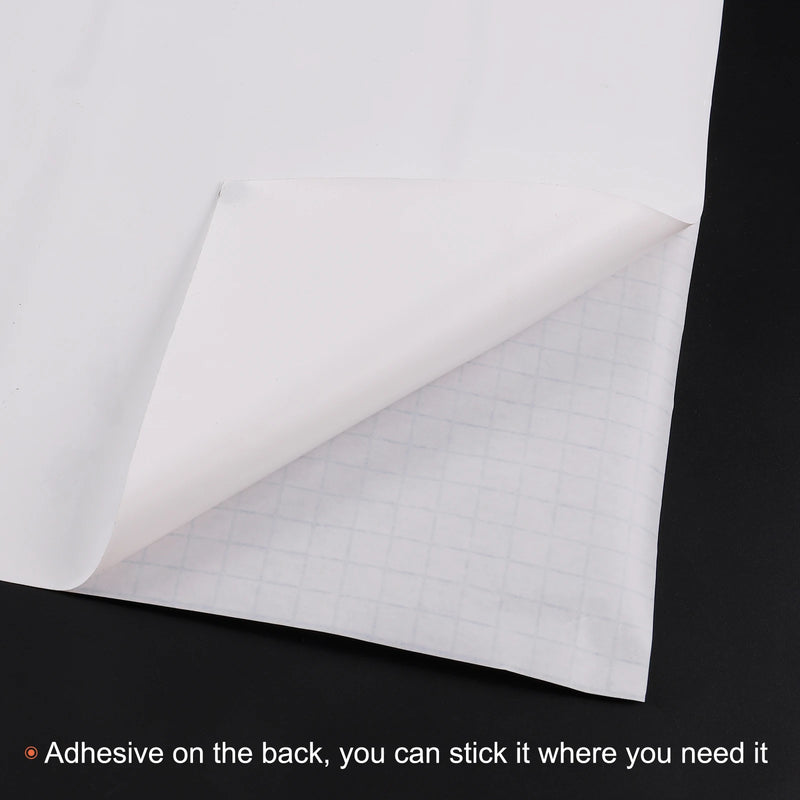 2Pc Whiteboard Dry Erase Board Sticker Wall Sticker Self Adhesive Backing Roll with Markers for Wall Office Home Classroom White