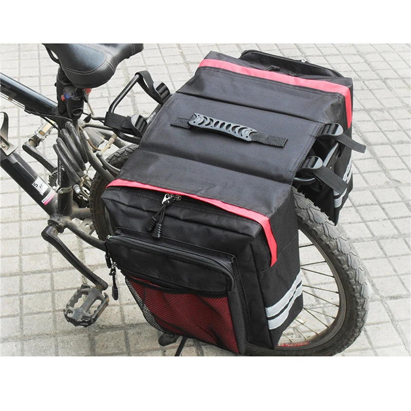 Bicycle Carrier Bag Rear Rack Bike Trunk Bag Luggage Pannier Back Seat Double Side Cycling Bycicle Bag Durable Travel