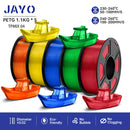 JAYO petg 3d printer filaments PETG 5Rolls 1.75mm Mixed Color Bubble Free FDM 3D Printer Material for 3d pen refill 1.1kg/1rolls
