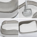 Cat Litter Box Pet Sandbox 36*51*17cm Cat Toilet for Pet Anti-Splash Cats Toilet Home Pets Supplies Sandbox Semi-enclose