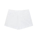 HH Summer Women Solid Square Collar Single Breasted Vest-style Sleeveless Top+High Waist Zipper Side Pocket Mini Shorts Suit